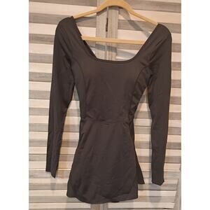 HALARA Black Dress with Built in Shorts and Open Back with Crossover Straps